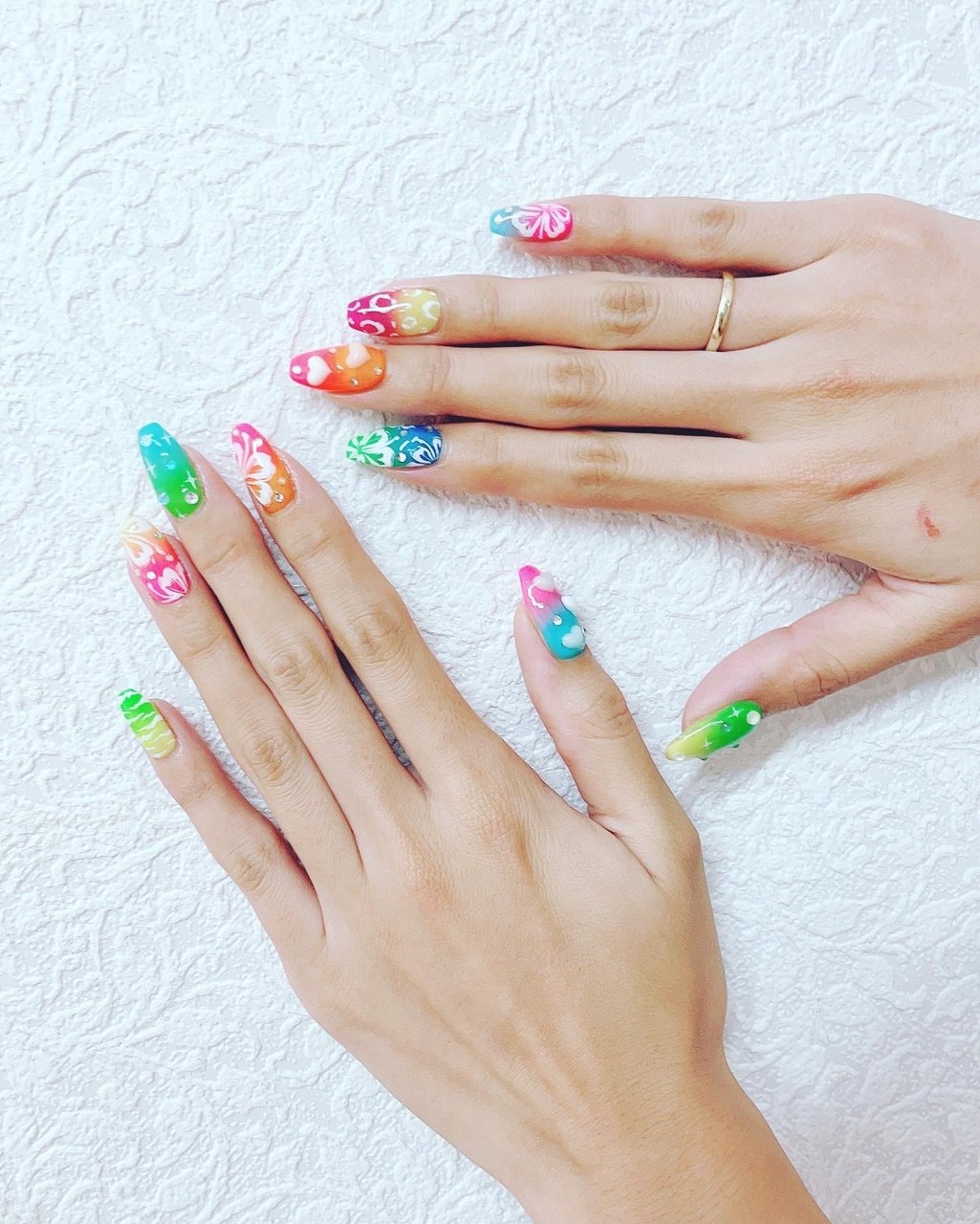 夏/海/リゾート/ライブ/ハンド - 大曲Hikari Nail⭐︎ﾋｶﾘﾈｲﾙのネイル