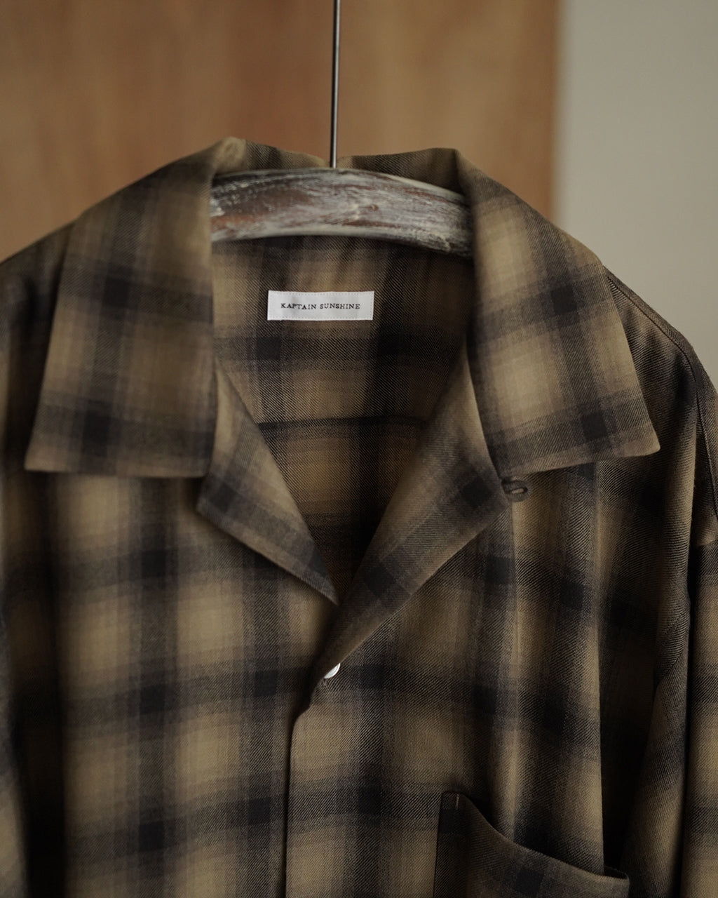 Kaptain Sunshine キャプテンサンシャイン ウール オンブレチェック