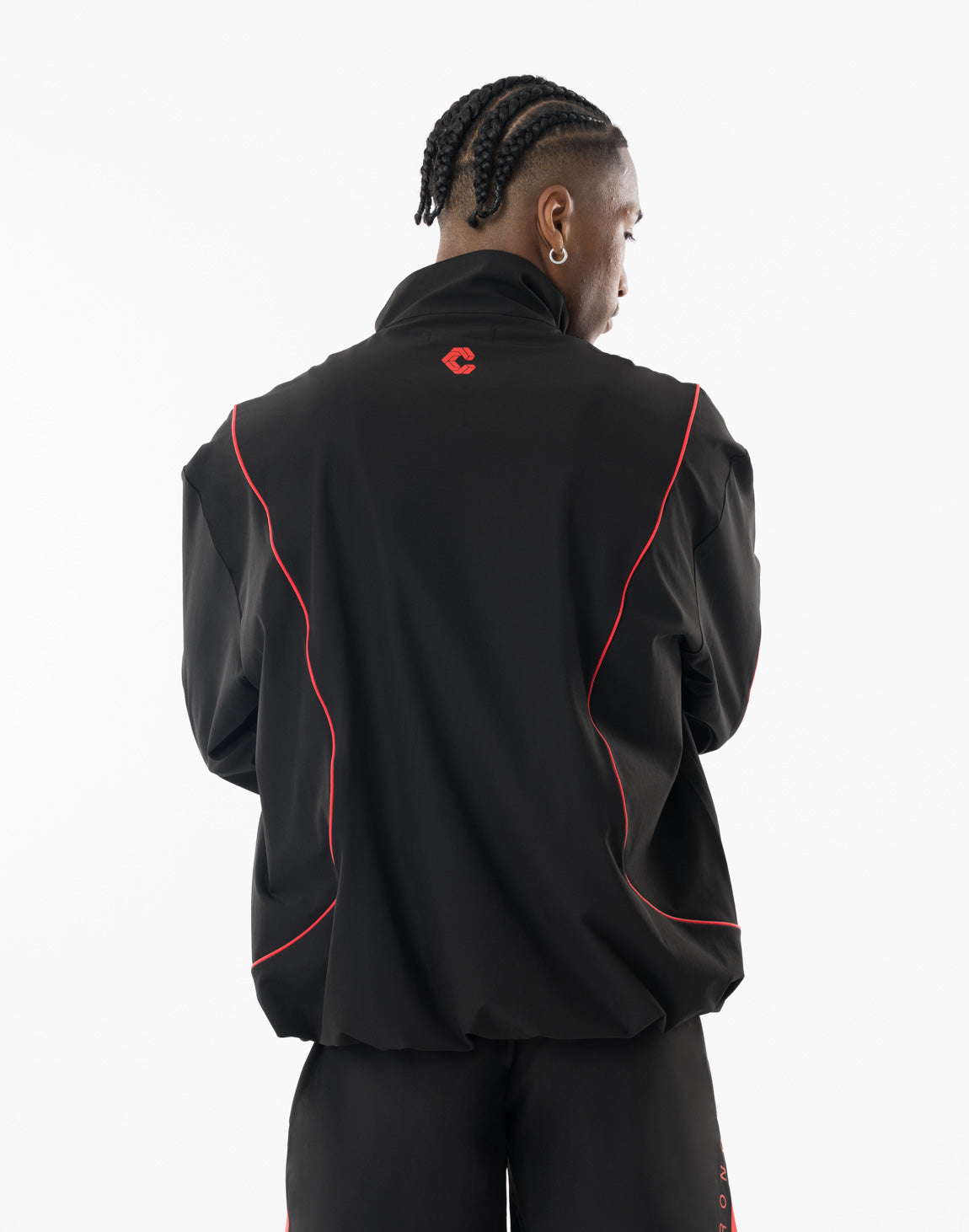 CRONOS EDGE ZIP STAND BLOUSON【BLACK×RED】