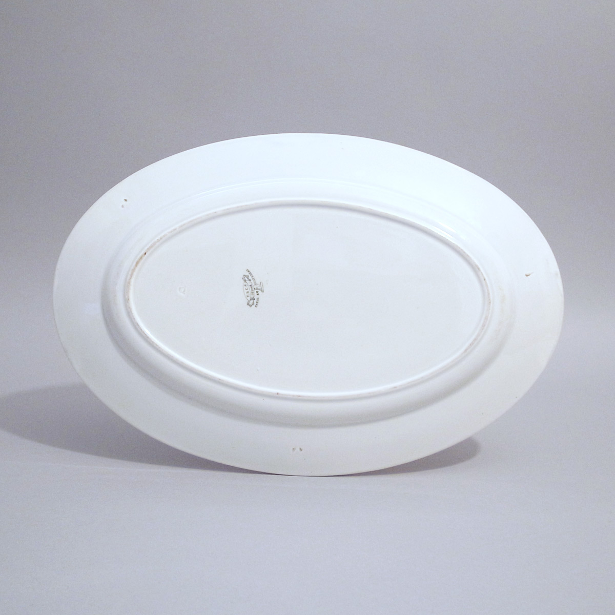 アンティーク オーバルプレート クレイユ エ モントロー Creil et