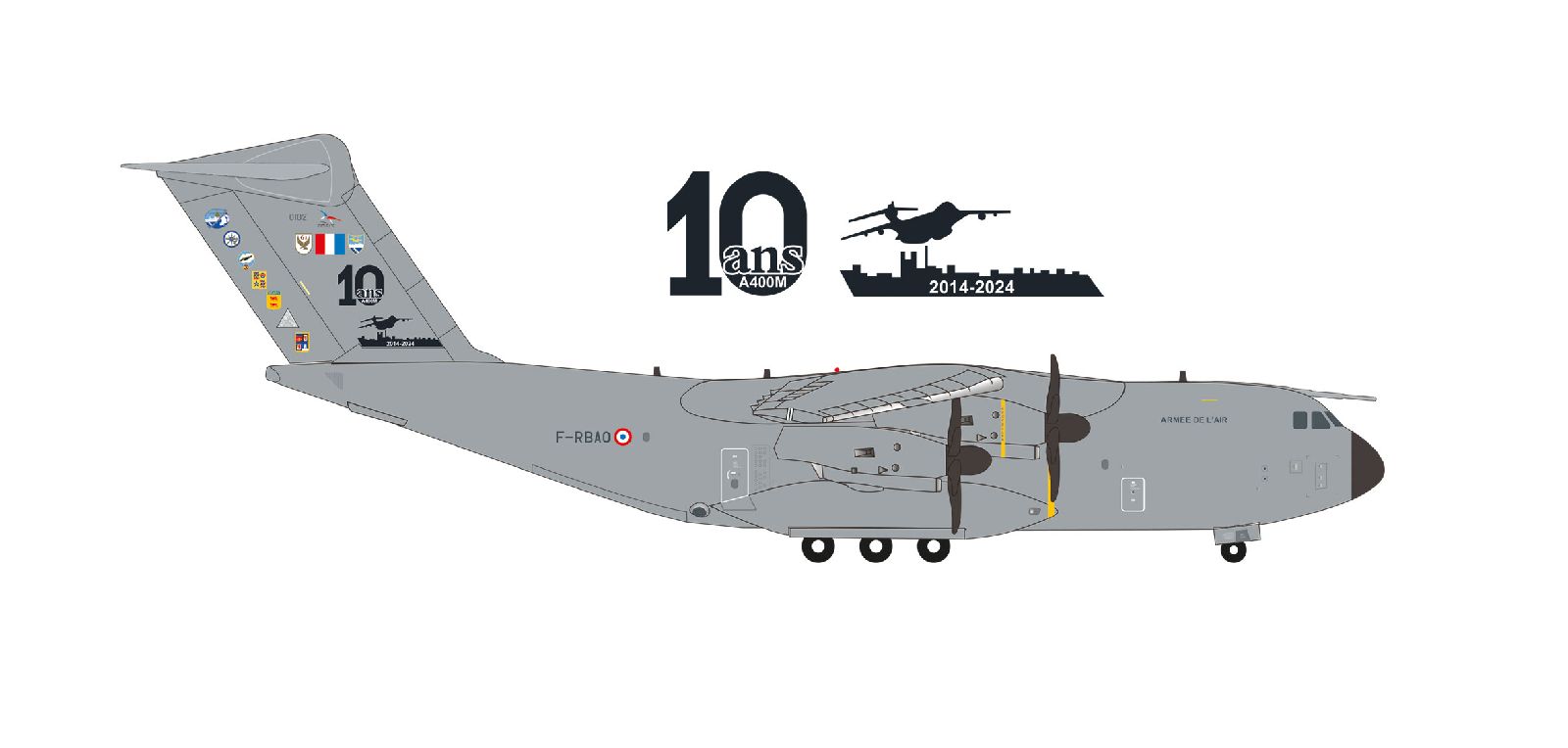 herpa】エアバス社ルクセンブルク空軍A400M輸送機アトラス1/200 herpa