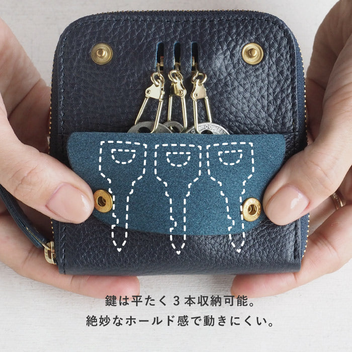 SMART MOVE! Type1 スマートキーケース 財布 薄暮の慕ふ(ネイビー
