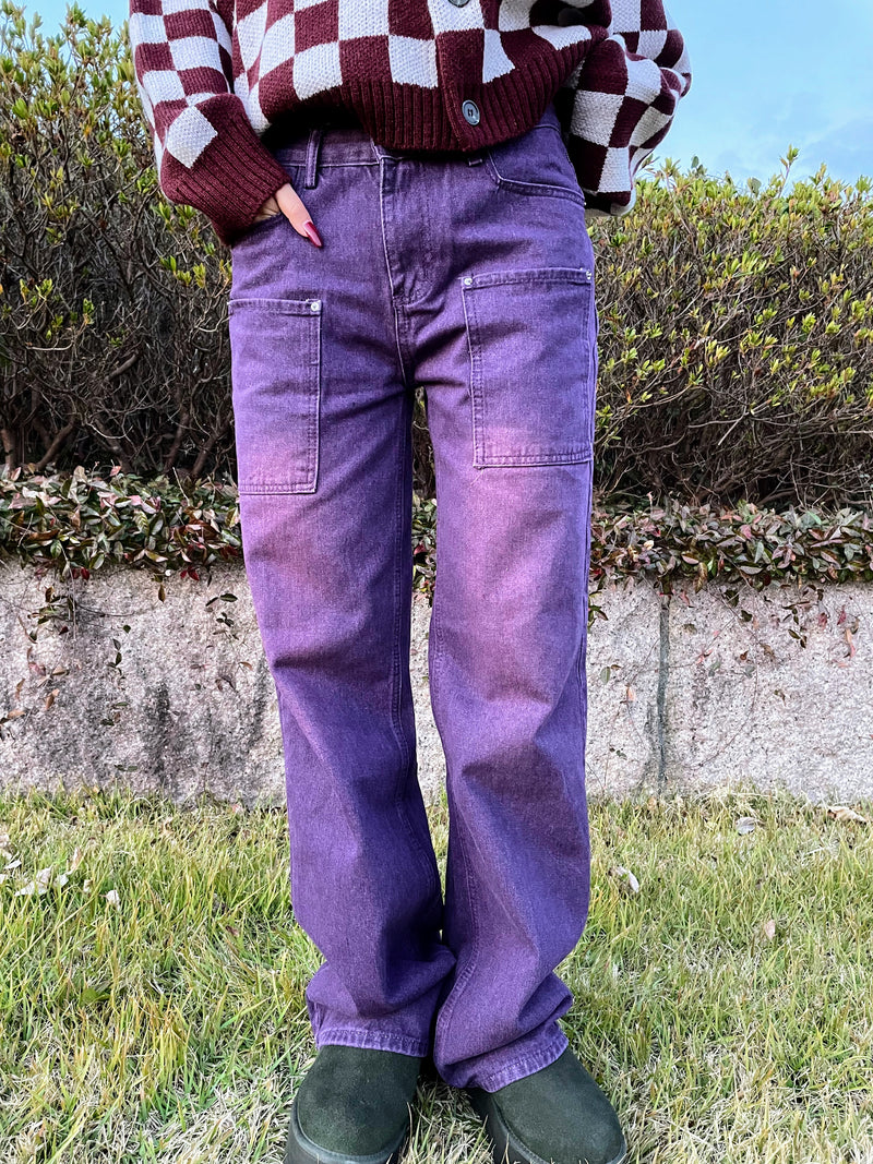 gourmet jeans for SUPPLY デニム パープル gourmet jeans for SUPPLY