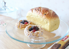 マニーローズ ガラス ケーキドーム(L) － フレンチカントリーのバラ柄