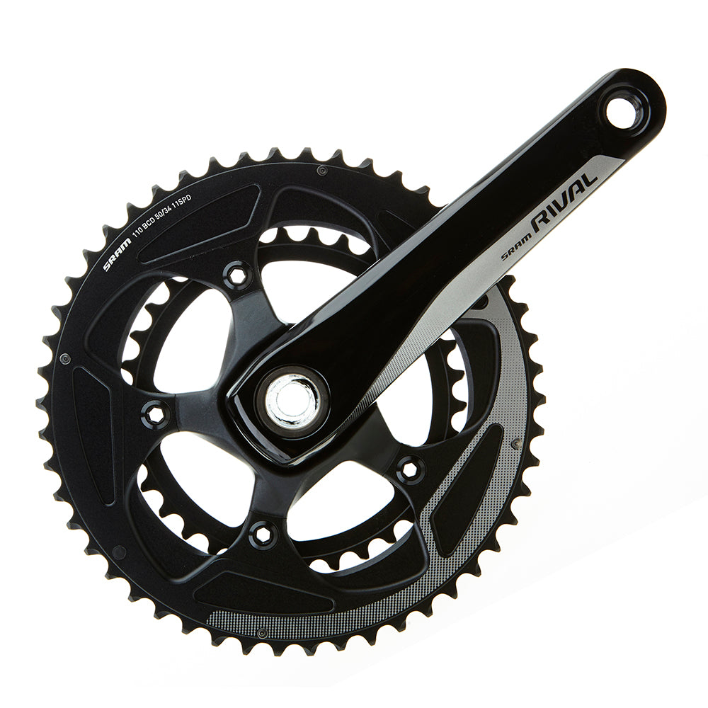 SRAM Rival crankset, with 50/34T rings and 170mm arms, 24mm