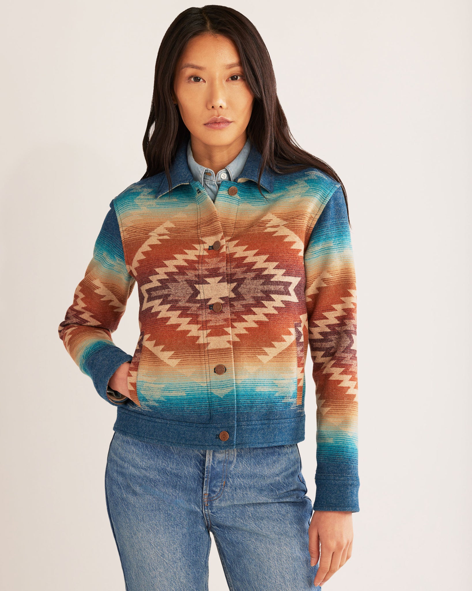 Pendleton Navajo Short Jacket – Cummings Carousel