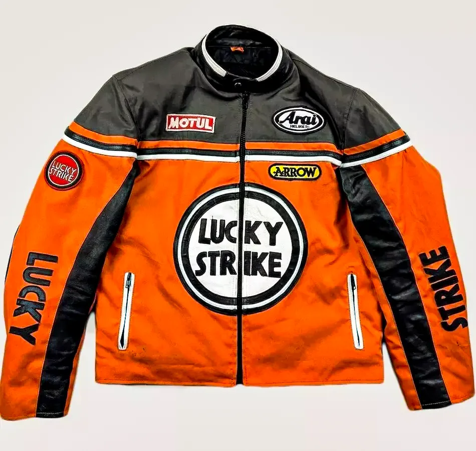 Lucky Strike Leather Jacket - CRW Moto