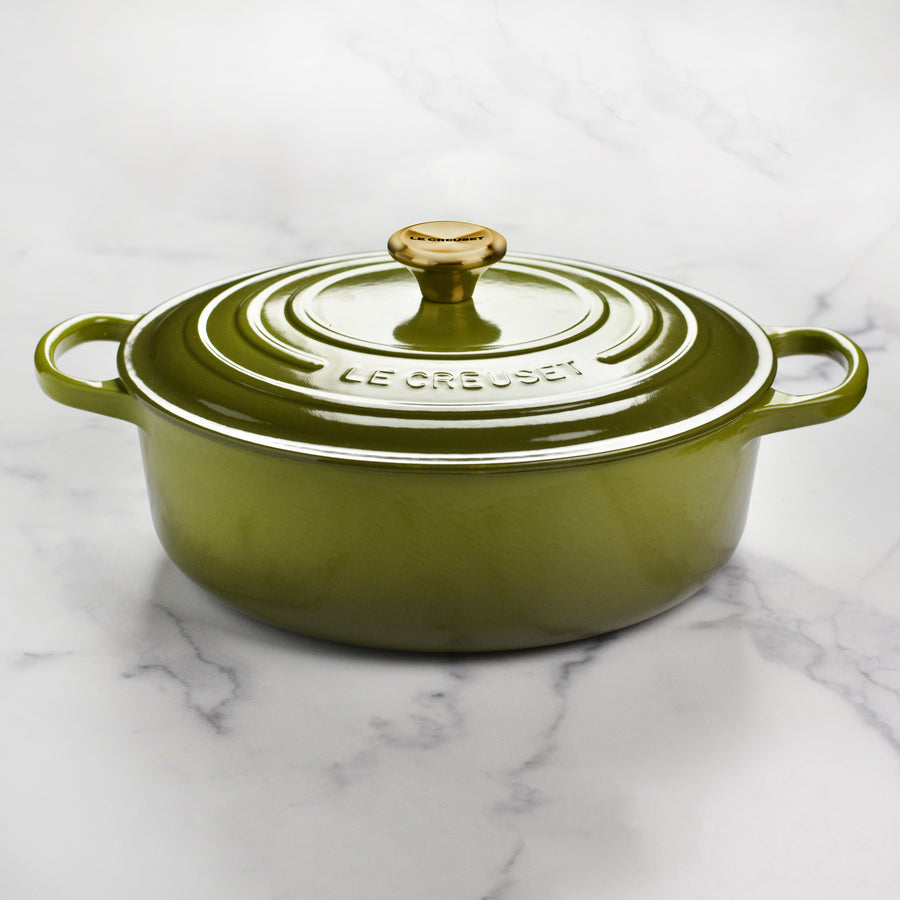 Le Creuset Olive Dutch Oven - Copper Knob, 6.75-qt Wide – Cutlery