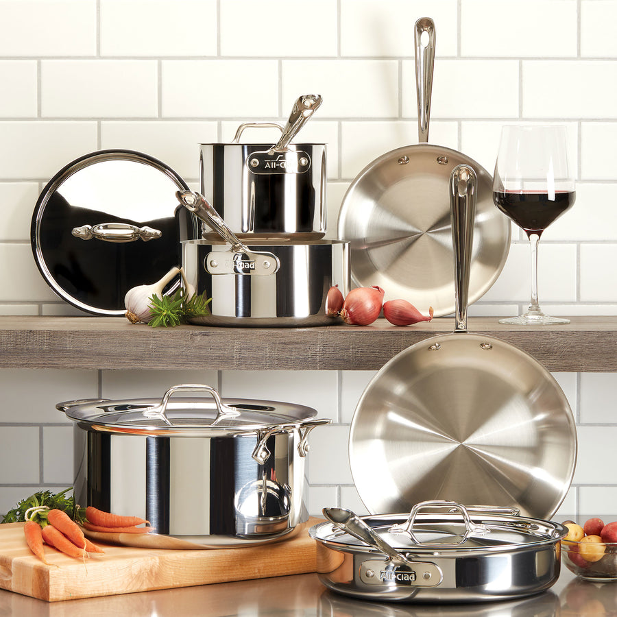 All-Clad d3 Stainless Cookware Set - 10 Piece – Cutlery and More
