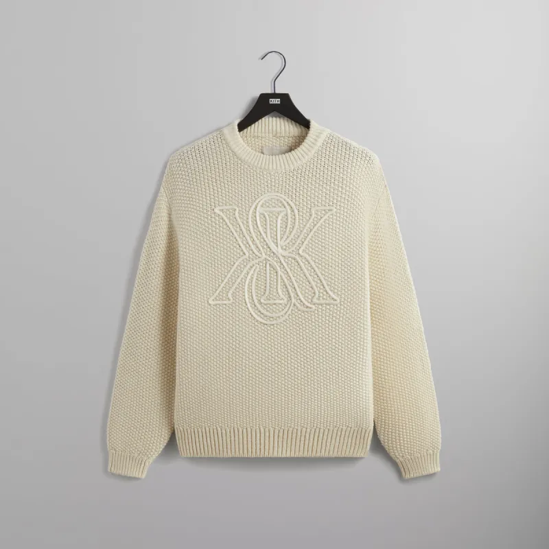 Kith Crest Stitched Lewis Sweater - Eternal | Parallel