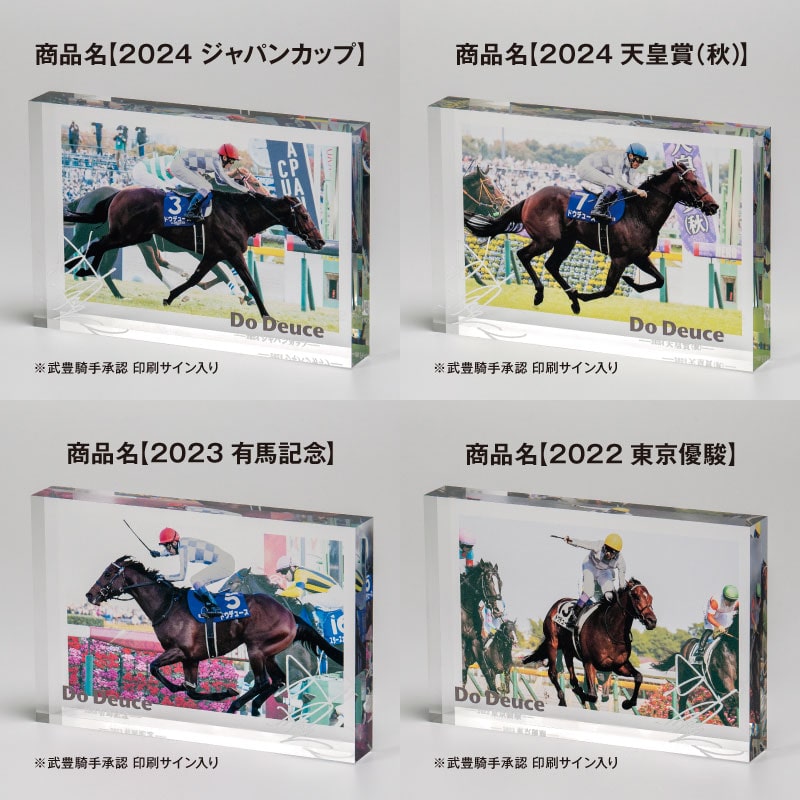 ドウデュース 特製アクリルオブジェ 2024ジャパンカップ ドウデュース