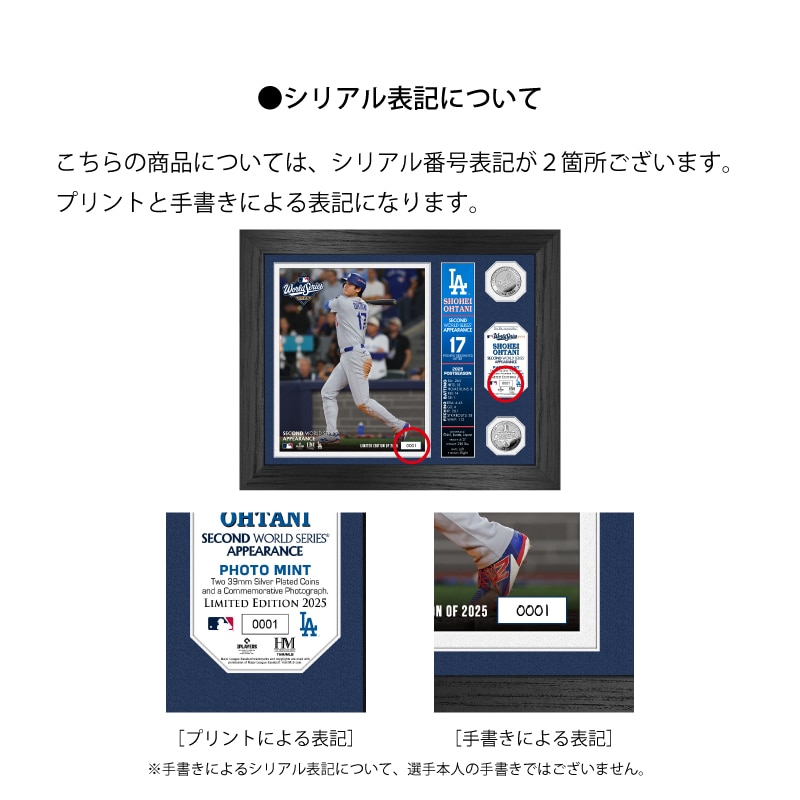 MLB ドジャース 大谷翔平 ワールドシリーズ 2025 優勝記念 ダブル