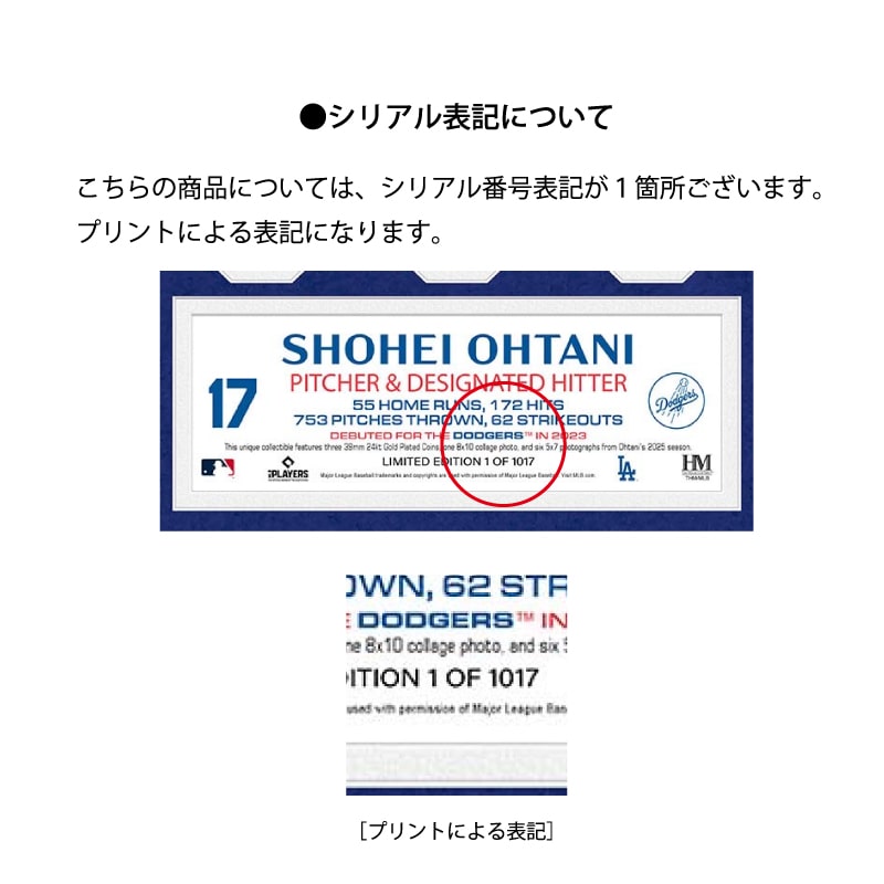 ドジャース 大谷翔平 2025 NL MVP 受賞記念 プレミアムメガフォト