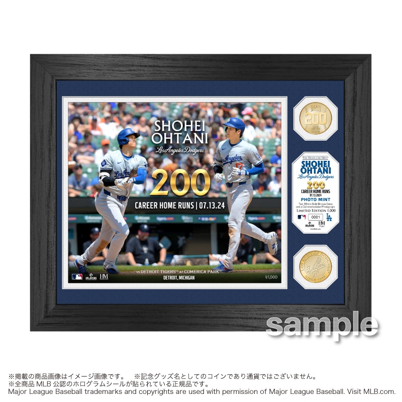 大谷翔平＆ベーブ・ルース レジェンドコラボダブルフォトミント 大谷