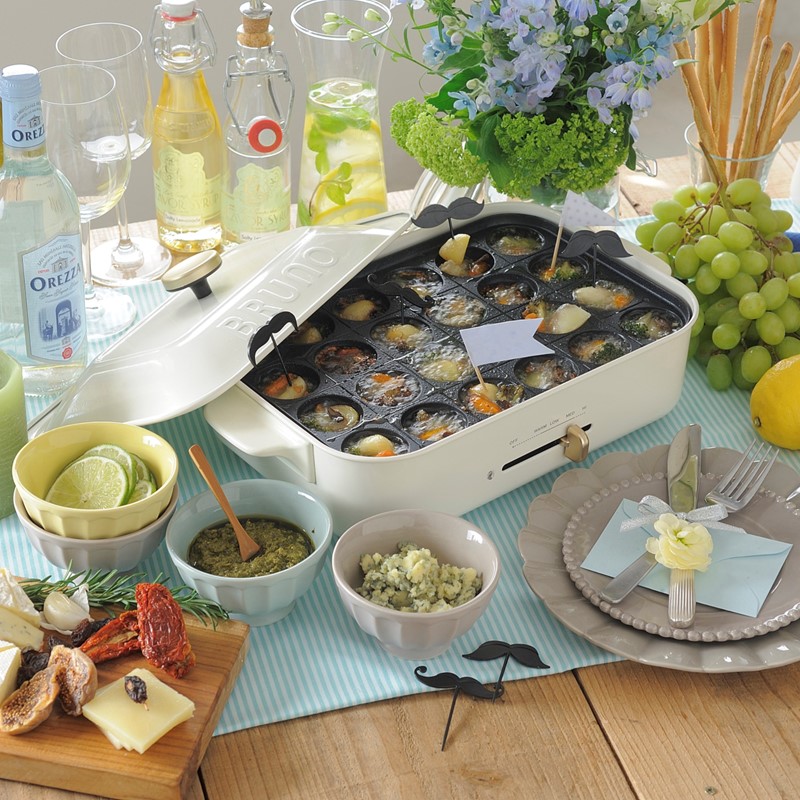 ≪BRUNO≫コンパクトホットプレート（ホワイト）BOE021-WH｜郵便局の