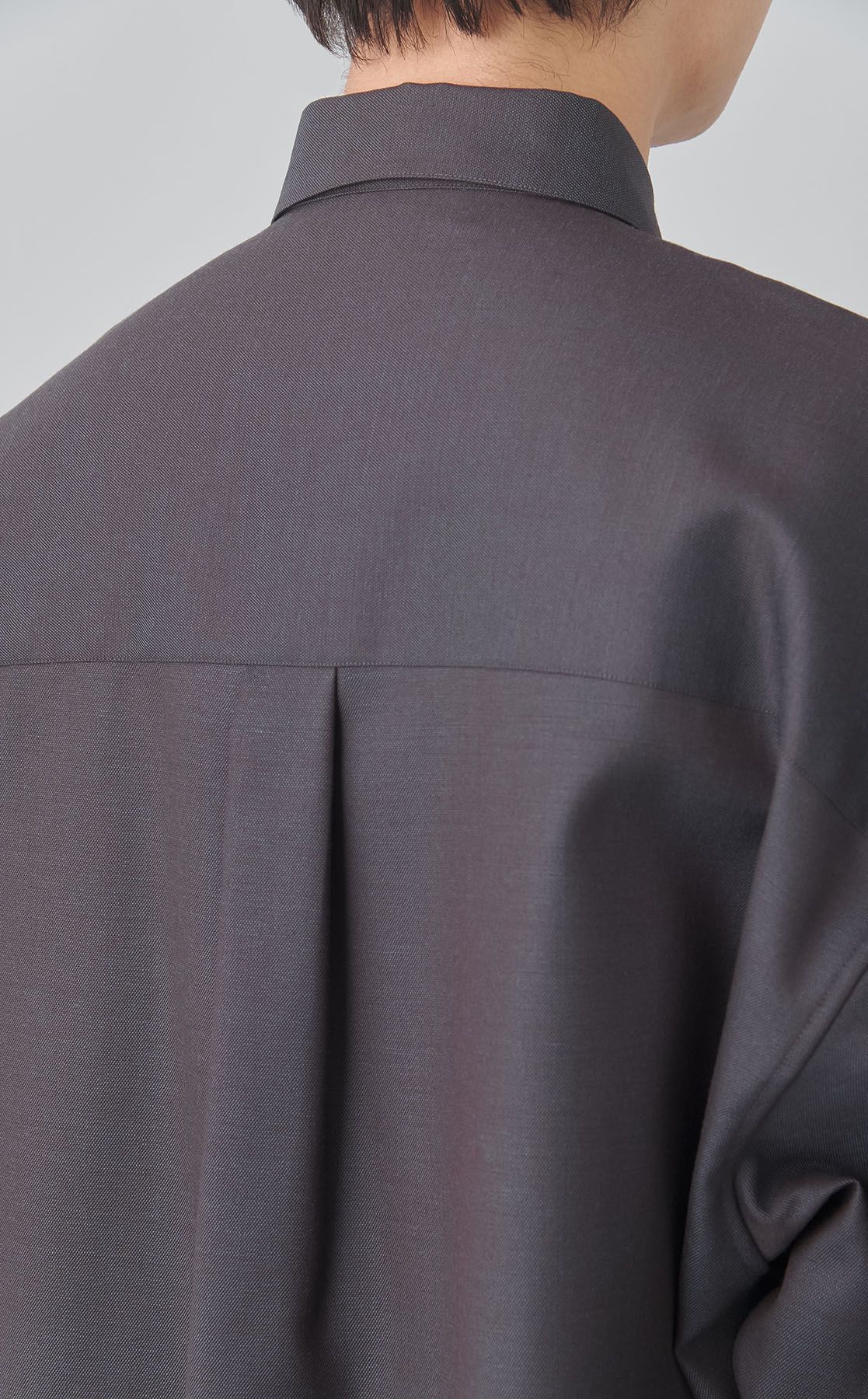 MAISON SPECIAL｜シャンブレーウールシャツ