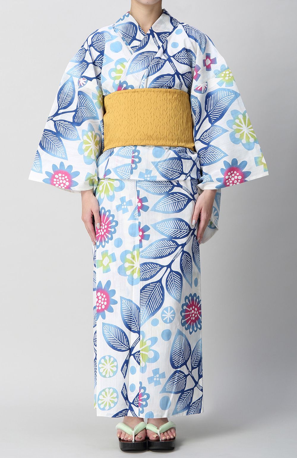 浴衣｜浴衣帯セット花柄