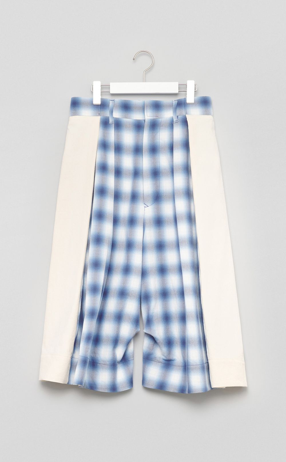 BASE MARK｜チェックワイドハーフパンツ