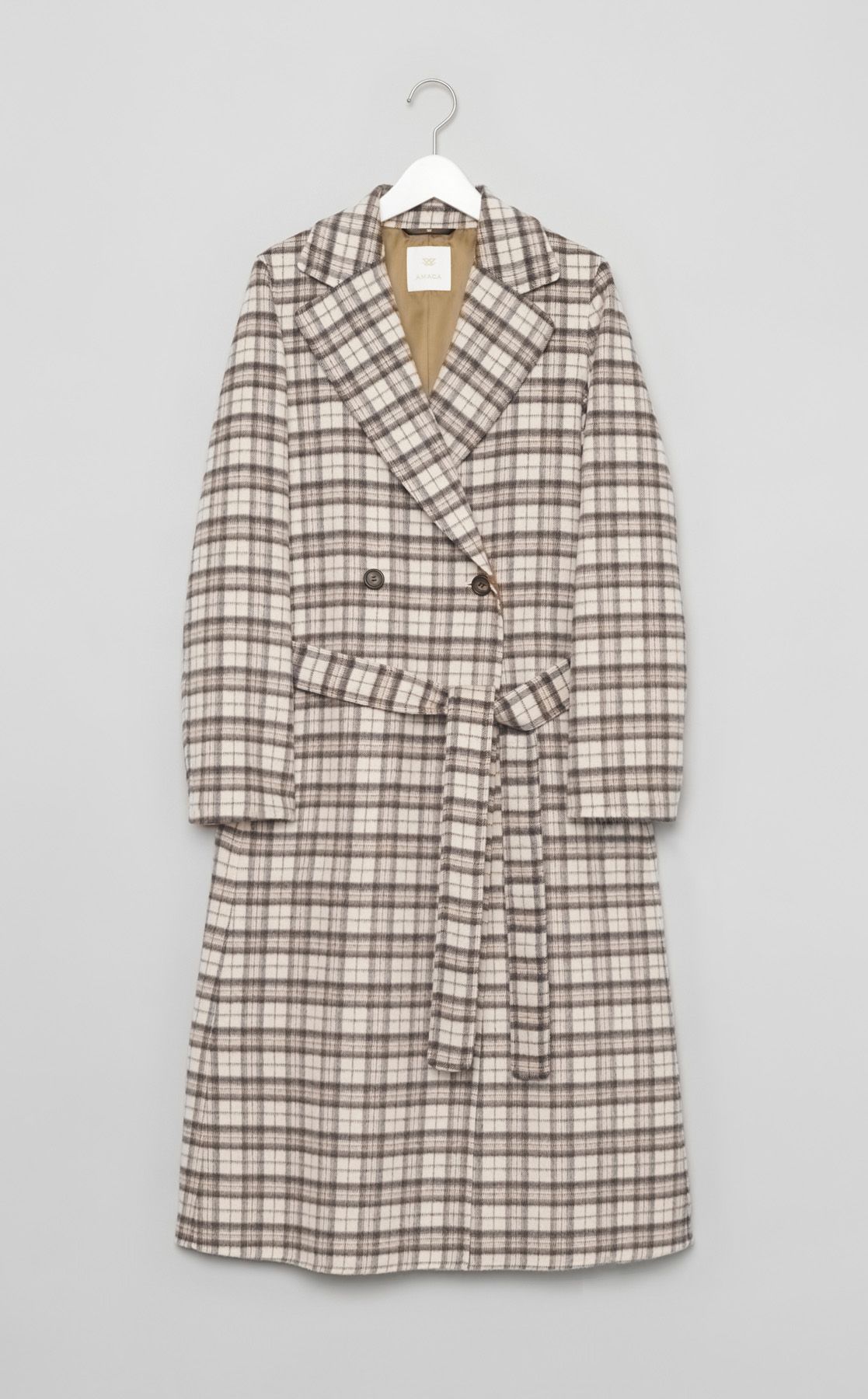 AMACA｜チェックリバーロングコート