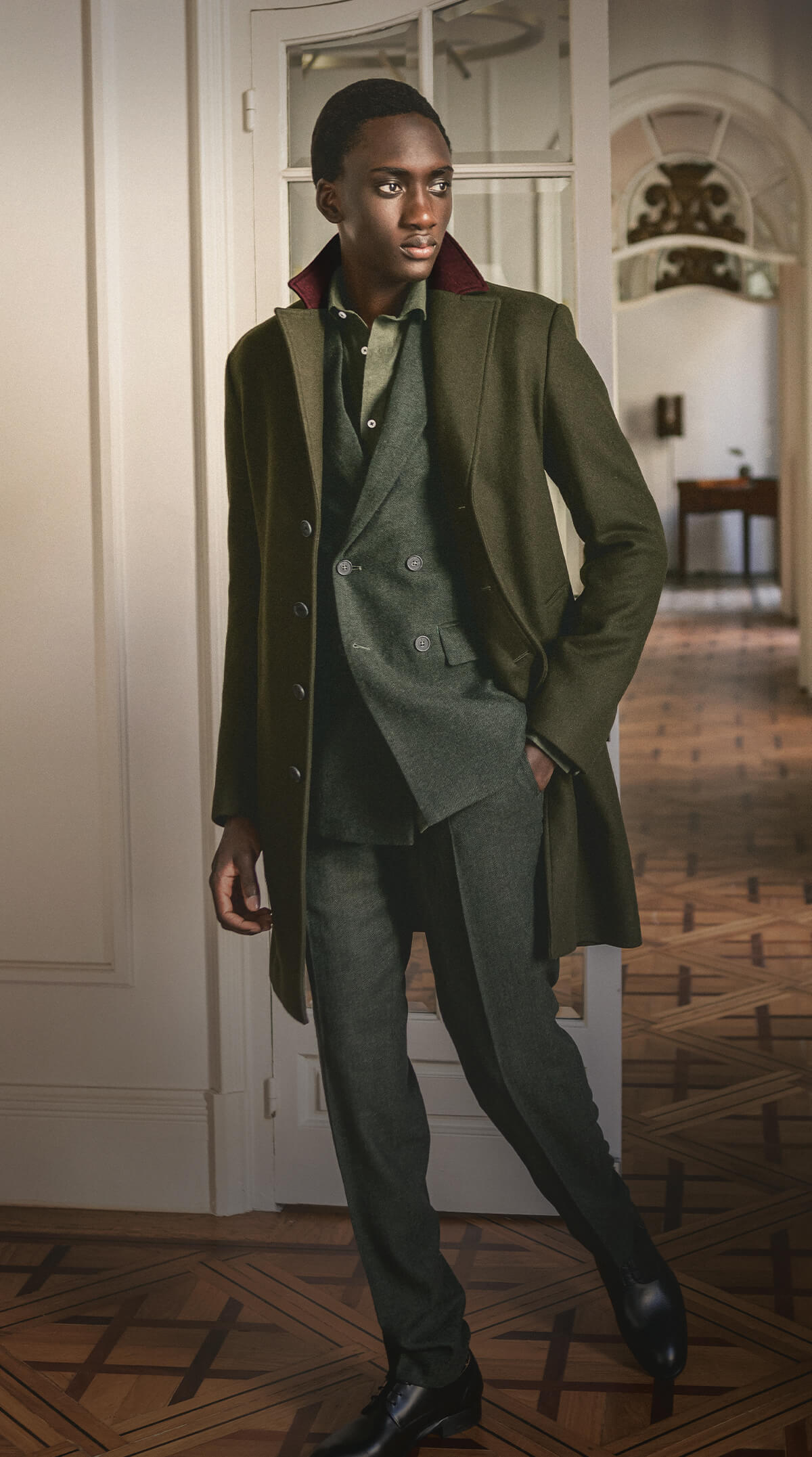 Tweed Coat Auralee Chesterfield Coat AURALEE 24AW TWEED