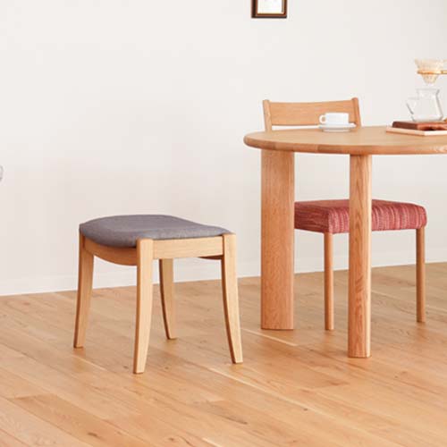 飛騨家具 shirakawa シラカワ スツール 国産家具 無垢 スツール レッド