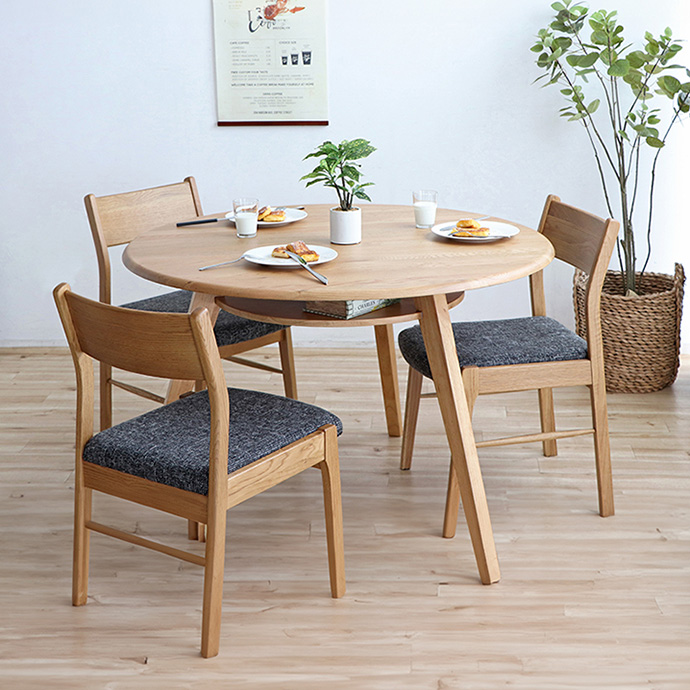 g28445]【直径110cm】Seena 円形ダイニングテーブル ダイニング