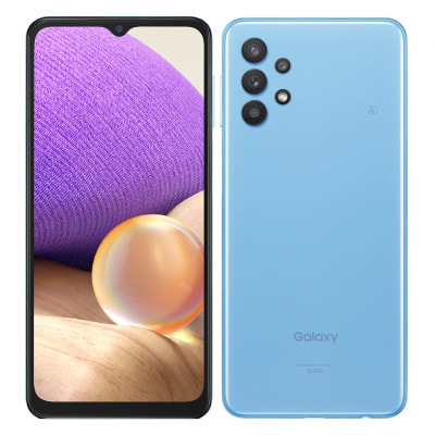 SIMロック解除済】au Galaxy A32 5G SCG08 オーサムブルー|中古