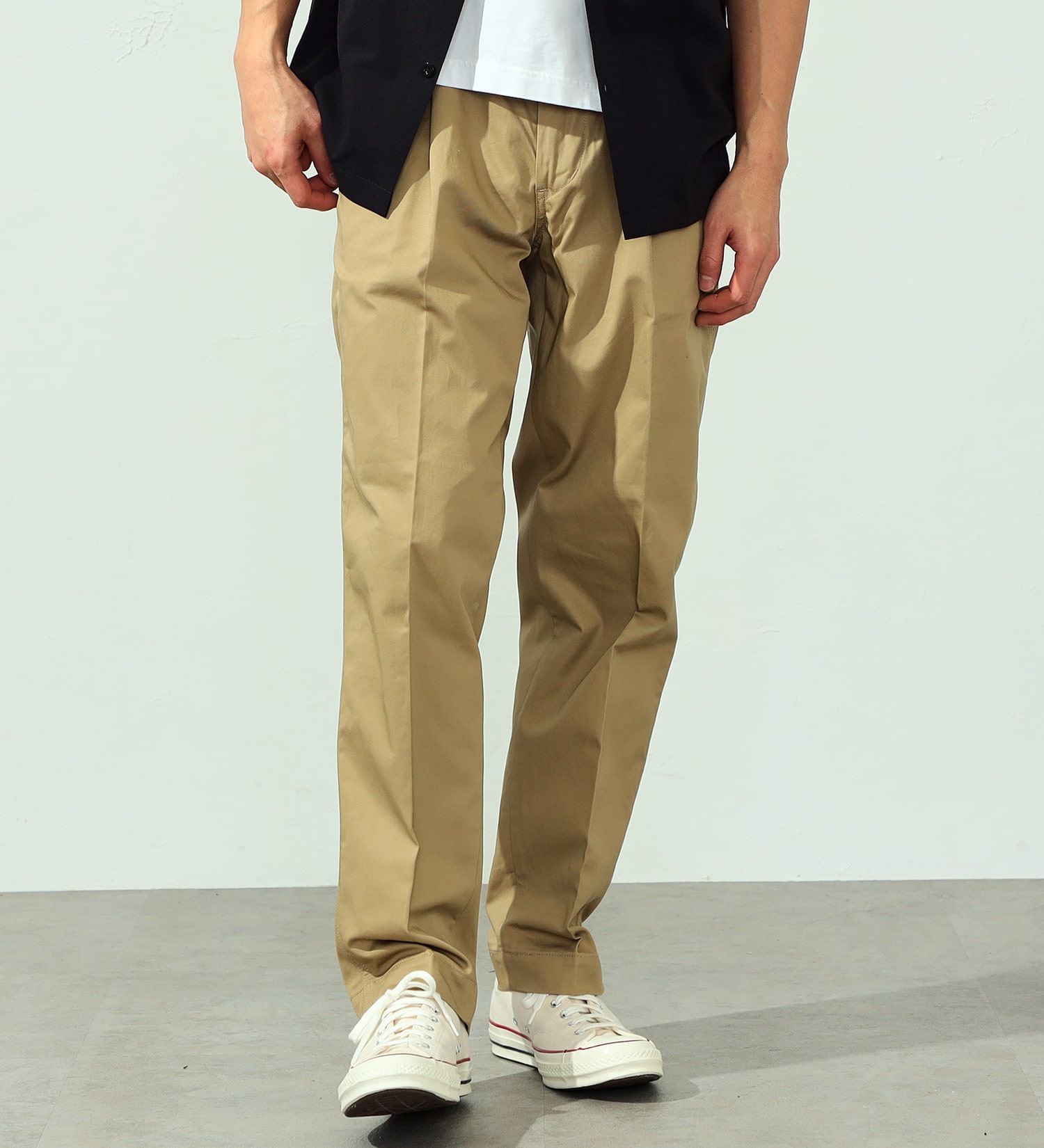 FINAL SALE】EDWIN KHAKIS タックテーパードチノパンツ|EDWIN|エドウイン