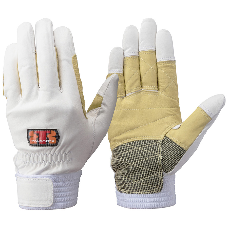 トンボレックス 牛革製手袋 CS－314W 薄手・ガンカット