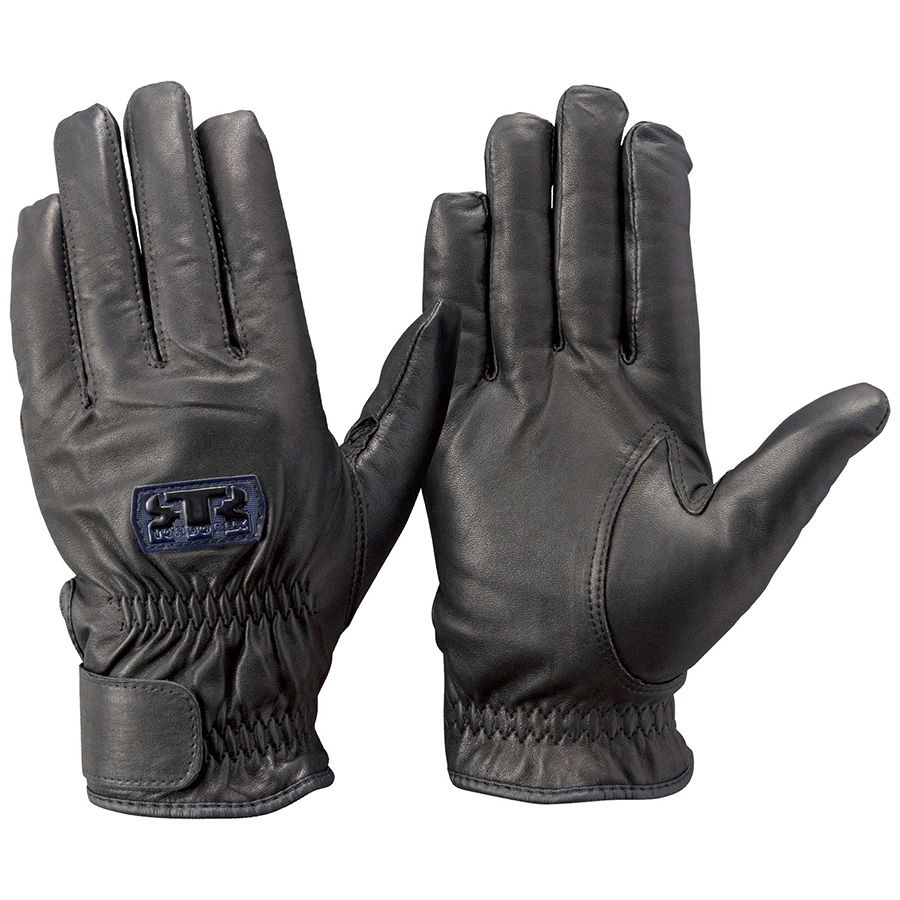 トンボレックス 薄手牛革 防寒手袋 CSB－251BK ブラック L