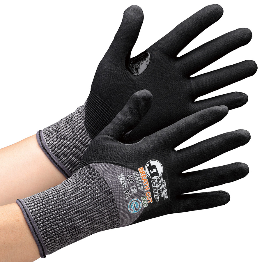 耐切創性手袋 ブレスカットECO NGJ5359Q L | 【ミドリ安全