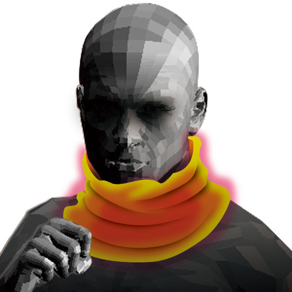 防寒 発熱体感 BTサーモネックウォーマー JW－120 ブラック