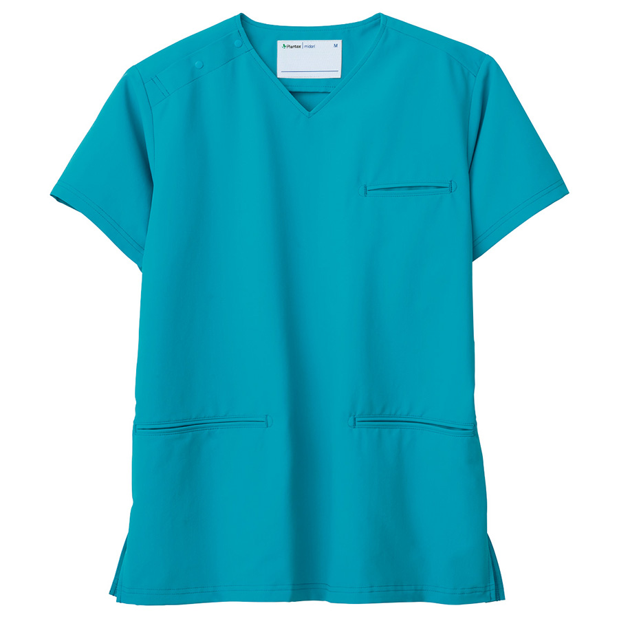 ベルデクセル セットアップスクラブ VEM6008上 ターコイズ