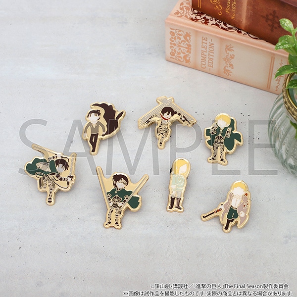 進撃の巨人 ピンズコレクション ゆるパレット: キャラグッズ