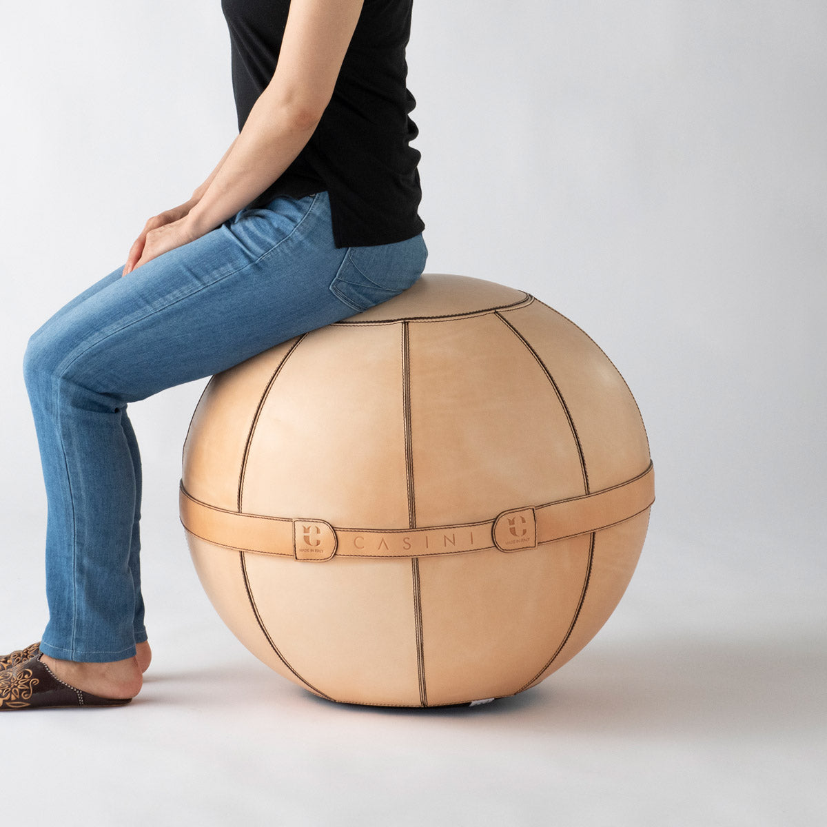 AURA Natural Balance Ball カジーニ イタリア 本革 バランスボール