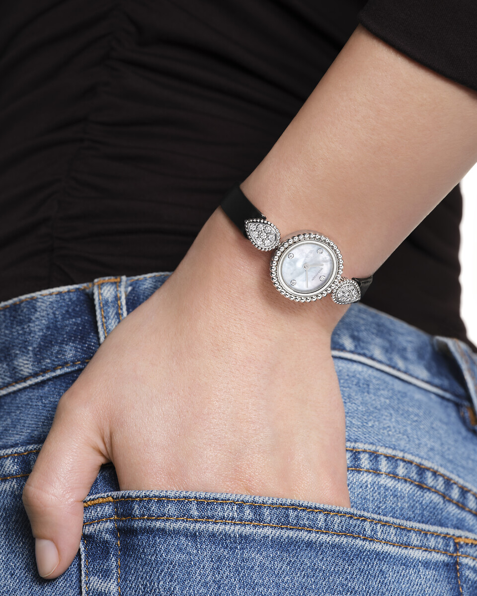 Serpent boheme Bracelet cuir noir | Watch | Boucheron US