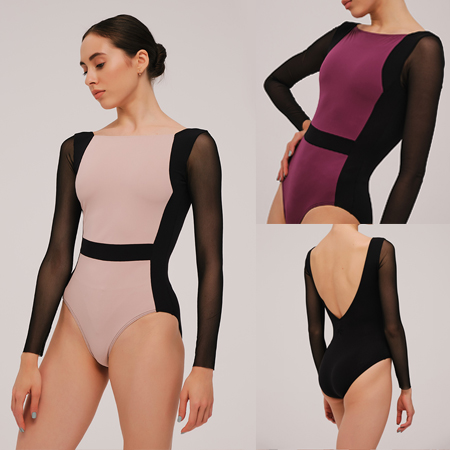 バレエ・ダンス用品のミルバ / DA4042MP メッシュスリーブ