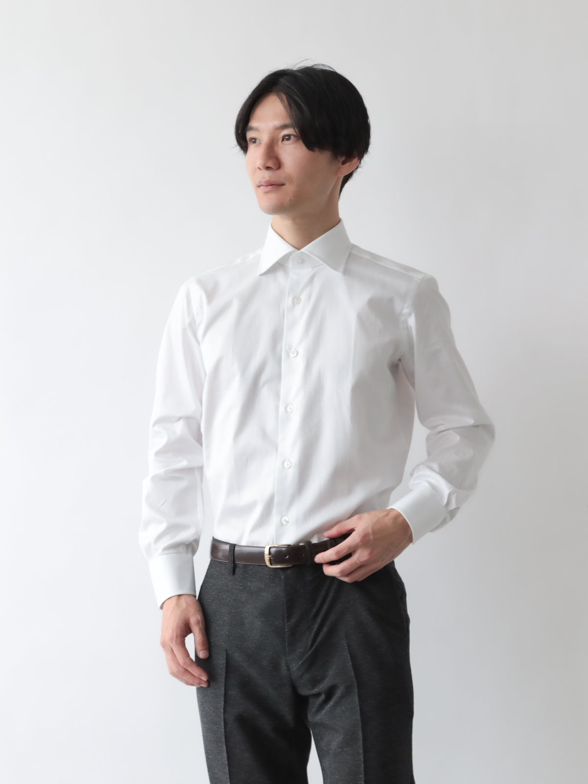 全サイズ入荷】海島綿プレミアムドレスシャツ | Factelier (ファクトリエ)