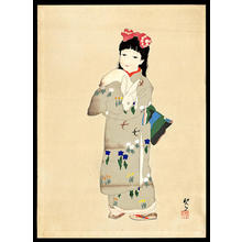Keigetsu Kikuchi (1879-1955) — 菊池 契月による浮世絵「Girl with