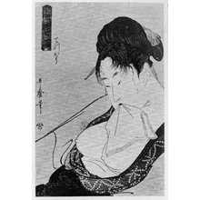 喜多川歌麿による浮世絵「Hokkoku goshiki zumi : Teppo」