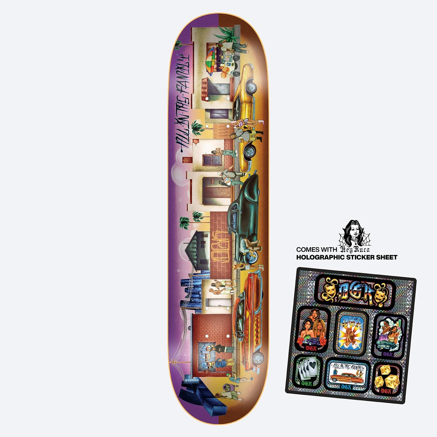 DGK LOVE Deck 限定300枚 青/オレンジ