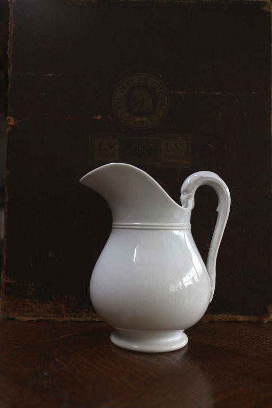 白いピシェ Sarreguemines サルグミンヌ - フランスアンティークのお店