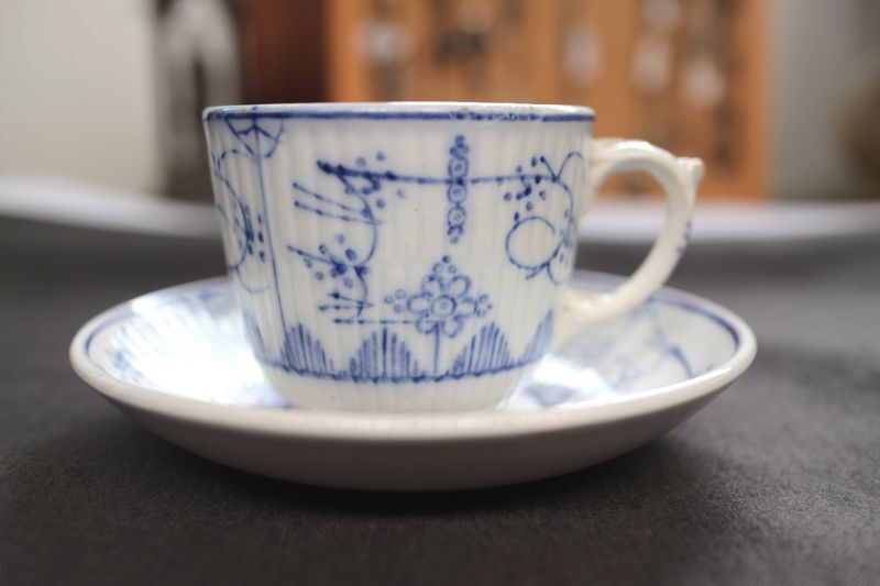 NAVY様 アンティークサボンカップのみ3個 サキソニー柄琺瑯カップ1個