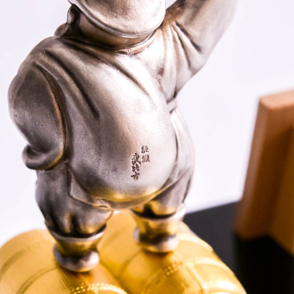 送料無料】 銀製 大黒天 35g / 武比古 恵比寿 大黒 宝船 置物 幸運