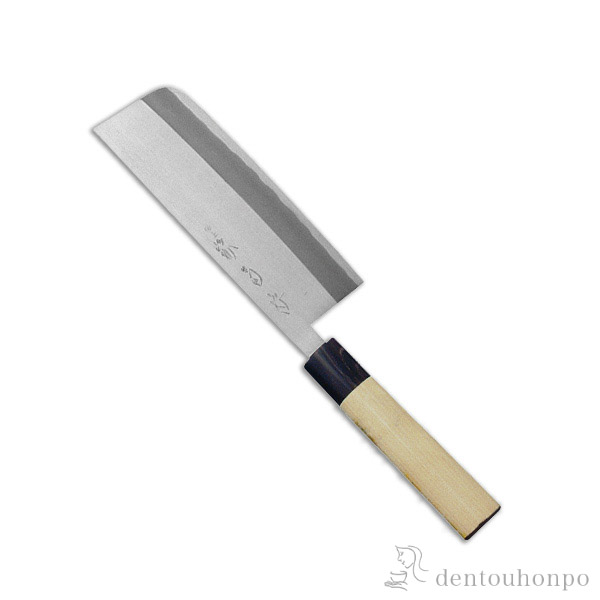 送料無料】 和包丁 堺菊守 極上（水牛柄） 菜切 165mm 1本 名入れ彫刻