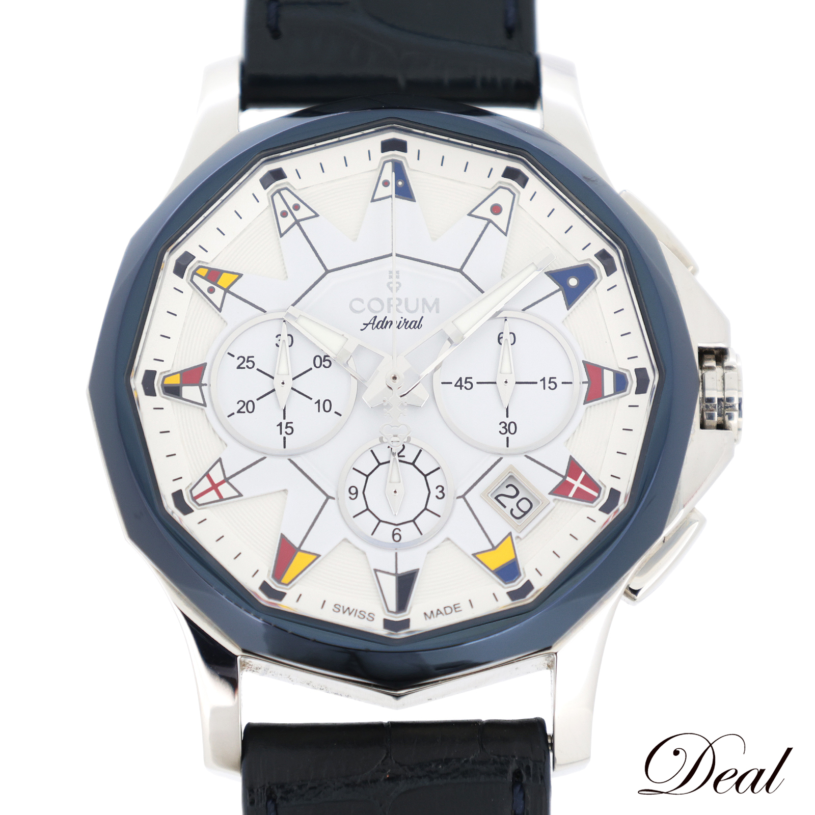 CORUM コルム アドミラルズカップ レジェンド42 クロノグラフ デイト