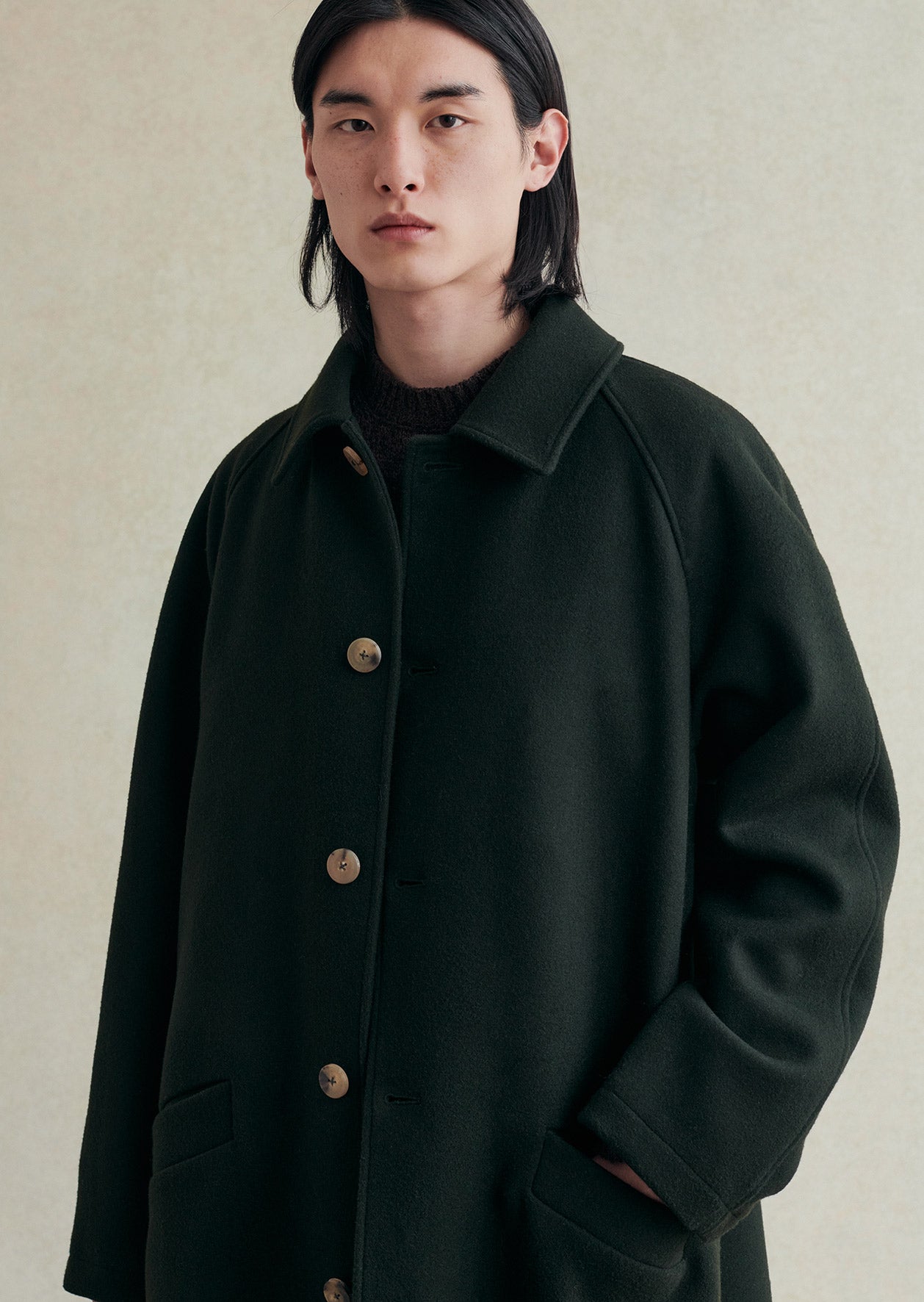 クリーニング済み】DE BONNE FACTURE ウールコート De-Bonne-Facture