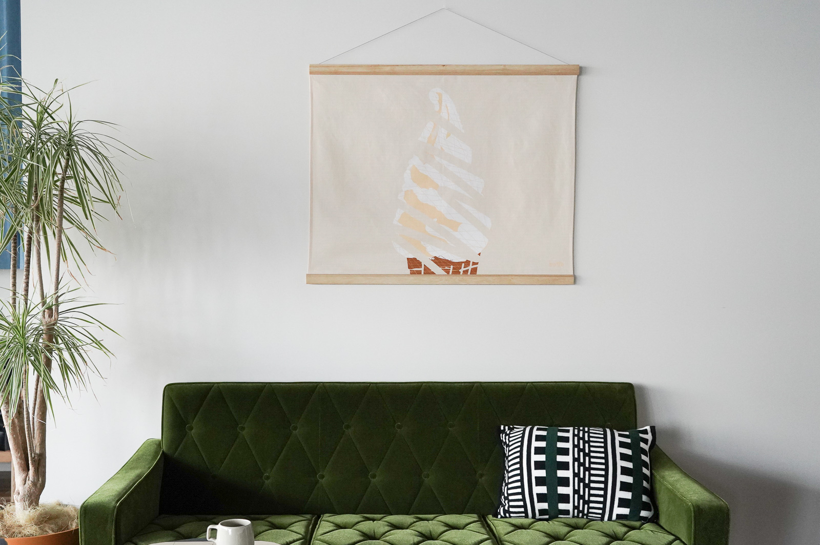 カリモク60 ロビーチェア 3シーター モケットグリーン［U36213QS