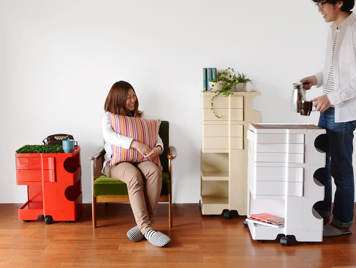 ボビーワゴン 3段5トレイ クミン