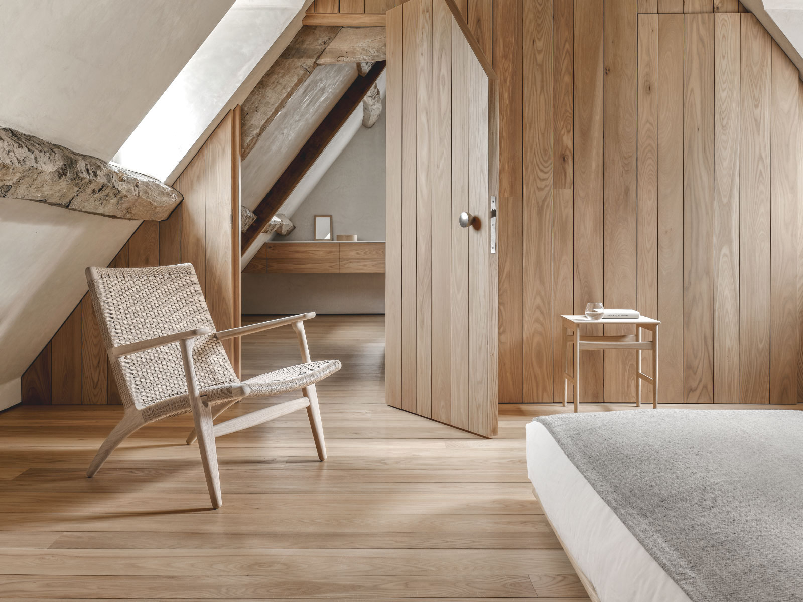 CH25 ラウンジチェア オーク オイルフィニッシュ ナチュラルペーパー